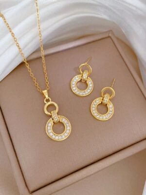chaîne & boucles d'oreille