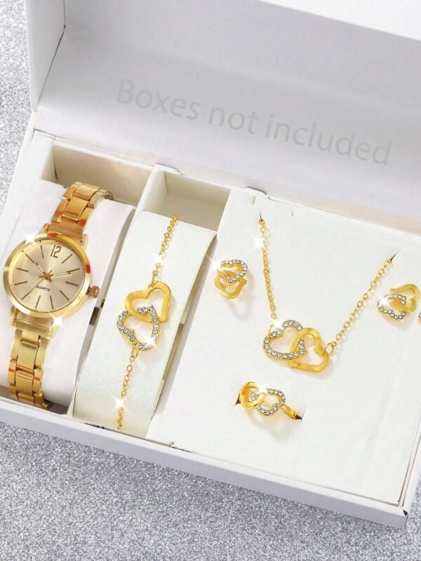 montre gourmette chaîne & boucles d'oreille